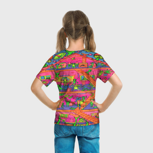 Детская футболка 3D ИНОПЛАНЕТЯНЕ / КИСЛОТА, цвет 3D печать - фото 6