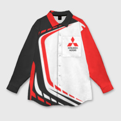 Мужская рубашка oversize 3D Mitsubishi EVO Uniform