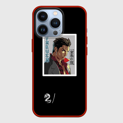 Чехол для iPhone 13 Pro Yakuza Дракон Додзимы, цвет красный