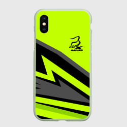 Чехол для iPhone XS Max матовый Форма для мотокросса FOX