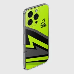 Чехол для iPhone 16 Pro силиконовый с защитой камеры Форма для мотокросса FOX - фото 2