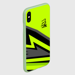 Чехол для iPhone XS Max матовый Форма для мотокросса FOX - фото 2