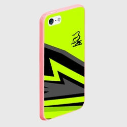 Чехол для iPhone 5/5S матовый Форма для мотокросса FOX - фото 2