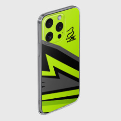 Чехол для iPhone 15 Pro Max силиконовый с защитой камеры Форма для мотокросса FOX - фото 2