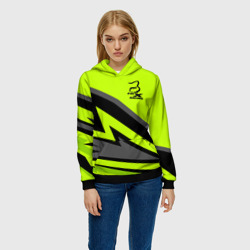 Женская толстовка 3D Форма для мотокросса FOX - фото 2