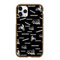 Чехол для iPhone 11 Pro матовый Форма для мотокросса FOX motocross FOX