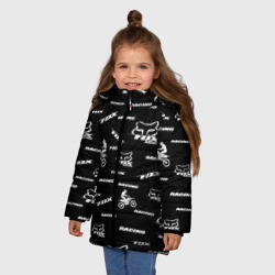 Зимняя куртка для девочек 3D ФОРМА ДЛЯ МОТОКРОССА FOX | MOTOCROSS FOX - фото 2