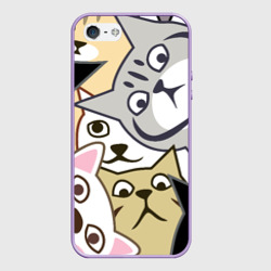 Чехол для iPhone 5/5S матовый Котики шпионы