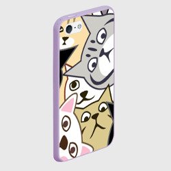 Чехол для iPhone 5/5S матовый Котики шпионы - фото 2