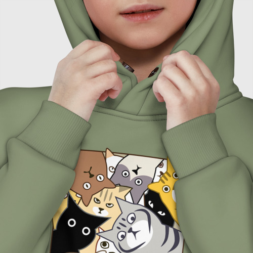 Детское худи Oversize хлопок Котики шпионы - фото 7