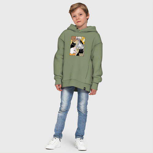 Детское худи Oversize хлопок Котики шпионы - фото 11
