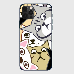 Чехол для iPhone 12 Pro Котики шпионы