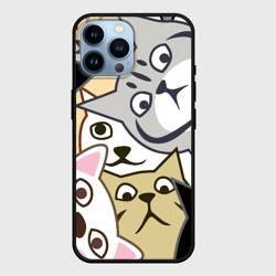 Чехол для iPhone 14 Pro Max Котики шпионы