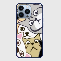 Чехол для iPhone 13 Pro Котики шпионы