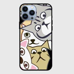 Чехол для iPhone 13 Pro Max Котики шпионы