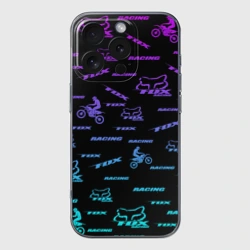 Чехол для iPhone 16 Pro силиконовый с защитой камеры Форма для мотокросса FOX
