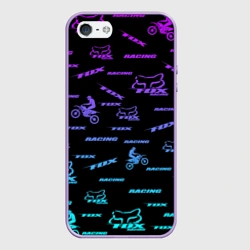 Чехол для iPhone 5/5S матовый Форма для мотокросса FOX