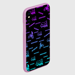 Чехол для iPhone XS Max матовый Форма для мотокросса FOX - фото 2