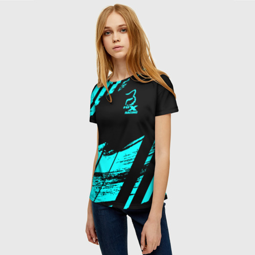 Женская футболка 3D Форма для мотокросса FOX, цвет 3D печать - фото 3
