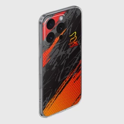 Чехол для iPhone 16 Pro силиконовый с защитой камеры Форма для мотокросса FOX - фото 2