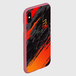 Чехол для iPhone XS Max матовый Форма для мотокросса FOX - фото 2