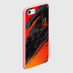 Чехол для iPhone 5/5S матовый Форма для мотокросса FOX - фото 2