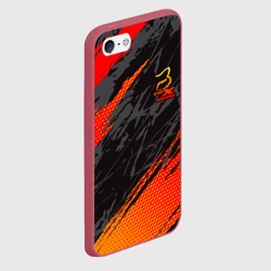 Чехол для iPhone 5/5S матовый Форма для мотокросса FOX - фото 2