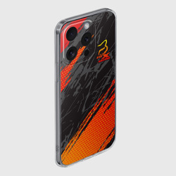 Чехол для iPhone 15 Pro Max силиконовый с защитой камеры Форма для мотокросса FOX - фото 2