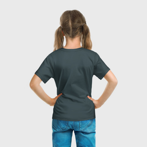 Детская футболка 3D с принтом Джентльмены, вид сзади #2