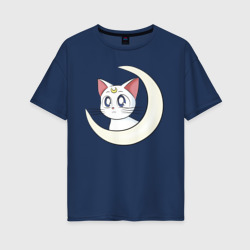 Женская футболка хлопок Oversize Artemis moon