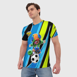 Мужская футболка 3D Brawl Stars футбол - фото 2