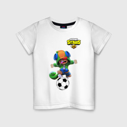 Детская футболка хлопок Brawl Stars футбол