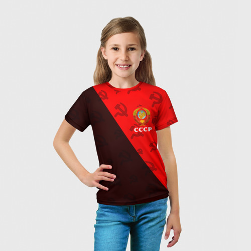 Детская футболка 3D СССР USSR, цвет 3D печать - фото 5