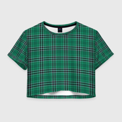 Женская футболка Crop-top 3D The Gentlemen Green