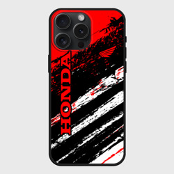 Чехол силиконовый для Apple iPhone 15 Pro Мax матовый Honda
