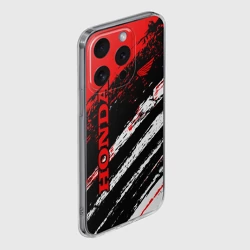 Чехол для iPhone 15 Pro силиконовый с защитой камеры Honda - фото 2