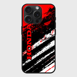 Чехол силиконовый для Apple iPhone 15 Pro матовый Honda
