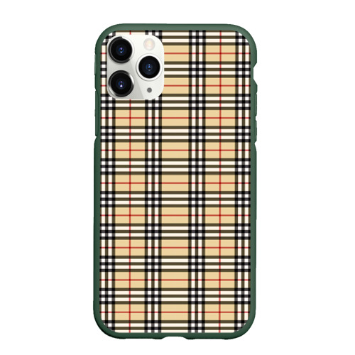 Чехол для iPhone 11 Pro матовый The Gentlemen Beige, цвет темно-зеленый