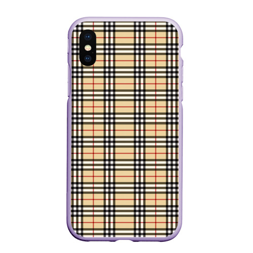 Чехол для iPhone XS Max матовый The Gentlemen Beige, цвет светло-сиреневый