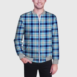 Мужской бомбер 3D The Gentlemen Blue - фото 2