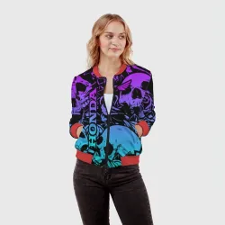 Женский бомбер 3D Honda - фото 2