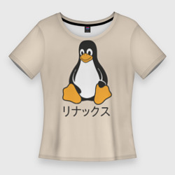 Женская футболка 3D Slim Linux