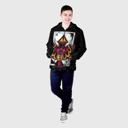 Мужская куртка 3D Карточный дьявол Пиковый туз - фото 2