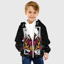Детская куртка 3D Карточный дьявол Пиковый туз - фото 2