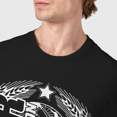 Мужская футболка хлопок СССР советский союз, цвет черный - фото 6