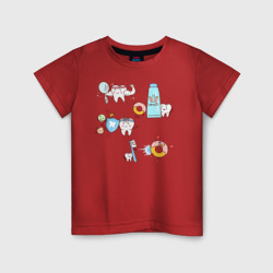 Детская футболка хлопок Для стоматолога