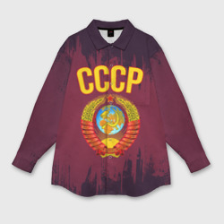 Женская рубашка oversize 3D СССР
