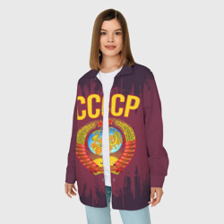 Женская рубашка oversize 3D СССР - фото 2