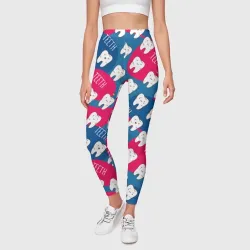 Леггинсы 3D Зубы - фото 2