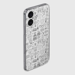 Чехол для iPhone 16 силиконовый с защитой камеры Дантист - фото 2